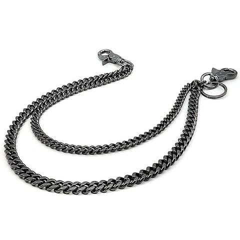 Newtro Doubleness Layer Wallet Chain Trucker Jean Pants Chain
